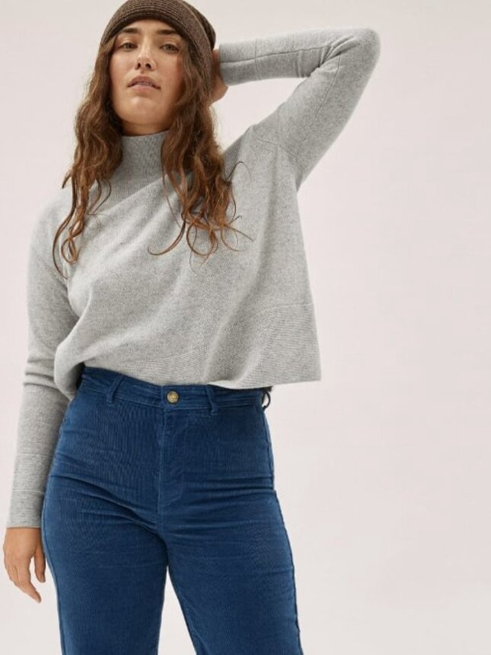 Everlane The Cashmere Square Turtleneck Sweater Women’s size Small